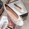 Women's Round Toe Bow Ballet Pumps