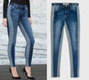 European and American jeans summer new elastic thin skinny pants deep stitching women's jeans