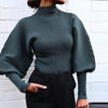 Solid color turtleneck sweater