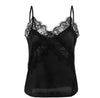 Hollow solid color lace camisole women