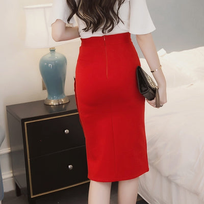 Hip skirt sexy split skirt