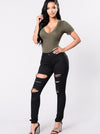 Neue 2020 casual sexy jeans frau baumwolle denim hosen dünne mittlere taille ripped löcher bleistift hosen cowboy jeans femme