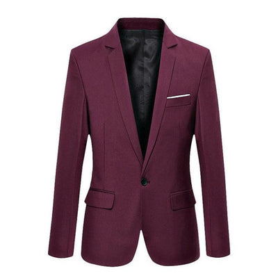 New Korean Men Blazer Casual Slim Fit Office Suit