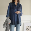 Women's Autumn Long Sleeved Shirt Casual Loose Shirt