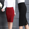 Autumn And Winter Professional Suit Work Skirt Bag Hip Skirt Elastic Slim Skirt