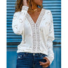 Love V-neck Long-sleeved Bottoming Long-sleeved T-shirt For Women