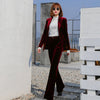 Gold Velvet Suit New Slim Slim Fit All-match Jacket Women