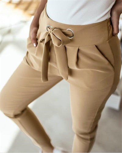 England Women Summer Solid Color Pencil Pants