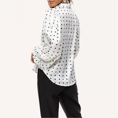 Chiffon shirt women's long sleeve shirt