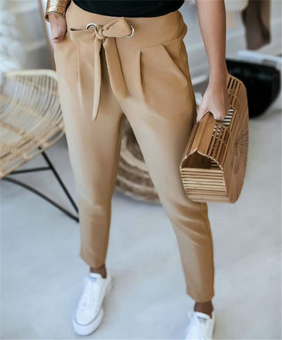 England Women Summer Solid Color Pencil Pants