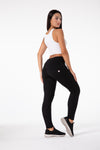 Shascullfites Melody Black Thermal Leggings Butt Lifting  Winter Pants Fur Inside Women Pants