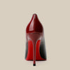 Lack leder Schwarz Rot Steigung Farbe High Heels Nischen Design