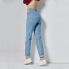 Harem Hosen Vintage Jeans mit hoher Taille Frau Freunde