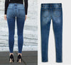 European and American jeans summer new elastic thin skinny pants deep stitching women's jeans