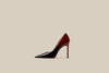 Lack leder Schwarz Rot Steigung Farbe High Heels Nischen Design