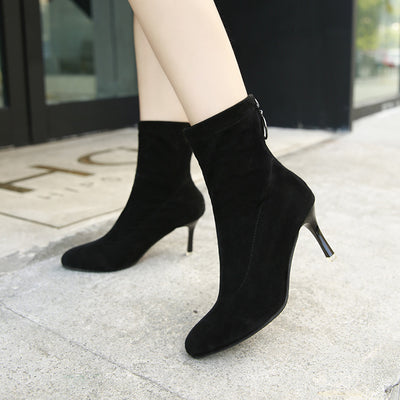 women winter Ankle High new elastic boots