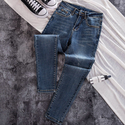 Hohe Taille Jeans Frauen Hosen