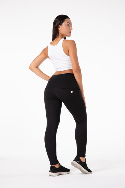 Shascullfites Melody Black Thermal Leggings Butt Lifting  Winter Pants Fur Inside Women Pants