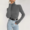 Elegant Slim-fit Extended Turtleneck Sweater For Women