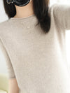 Knitted Bottoming Sweater Women Cashmere Sweater Korean Round Neck Loose