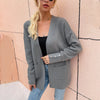 European And American Sweater Women Casual Mid-length Knitted Cardigan