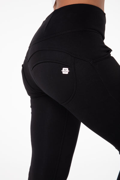 Shascullfites Melody Black Thermal Leggings Butt Lifting  Winter Pants Fur Inside Women Pants