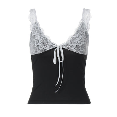 Small Sling Lace Versatile Bottoming Shirt Vest For Women