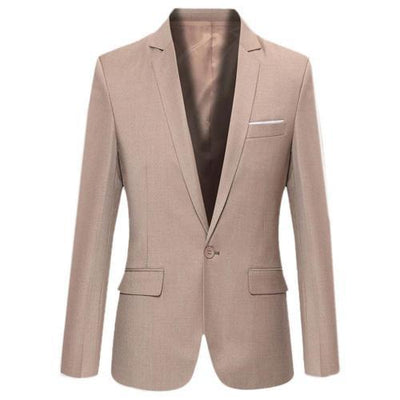 New Korean Men Blazer Casual Slim Fit Office Suit