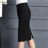 Autumn And Winter Professional Suit Work Skirt Bag Hip Skirt Elastic Slim Skirt