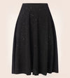 Skirt Printed Elastic Waist Slimming Skirt