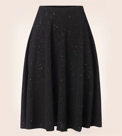 Skirt Printed Elastic Waist Slimming Skirt