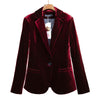 Gold Velvet Suit New Slim Slim Fit All-match Jacket Women