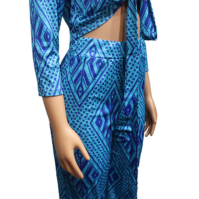 African Women Fashion Tops And Pants Set