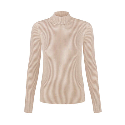 Elegant Slim-fit Extended Turtleneck Sweater For Women